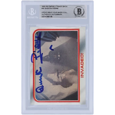 Quentin Pierre Star Wars Autographed 1980 Topps The Empire Strikes Back #49 BAS Authenticated Card