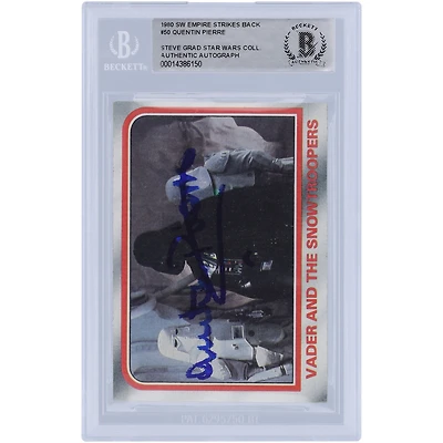 Quentin Pierre Star Wars Autographed 1980 Topps The Empire Strikes Back #50 BAS Authenticated Card
