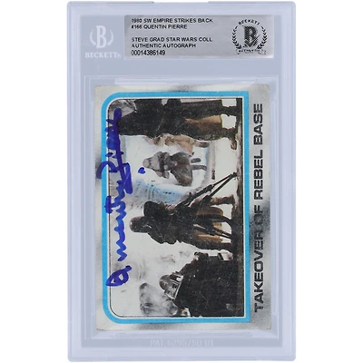 Quentin Pierre Star Wars Autographed 1980 Topps The Empire Strikes Back #166 BAS Authenticated Card