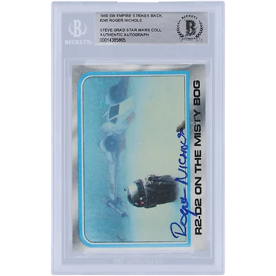 Roger Nichols Star Wars Autographed 1980 Topps The Empire Strikes Back #245 BAS Authenticated Card