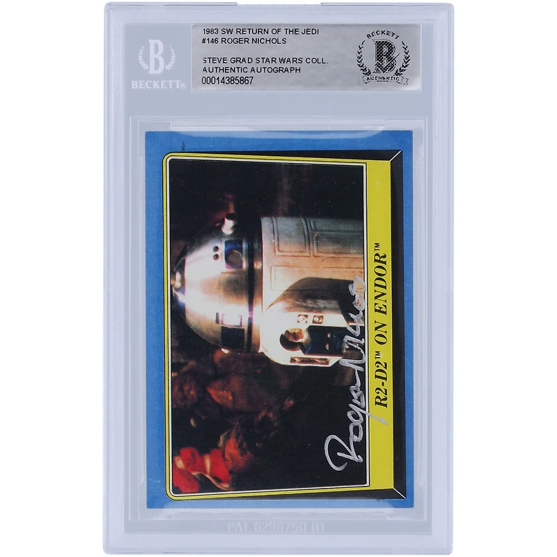 Roger Nichols Star Wars Autographed 1983 Topps Return of the Jedi #146 BAS Authenticated Card