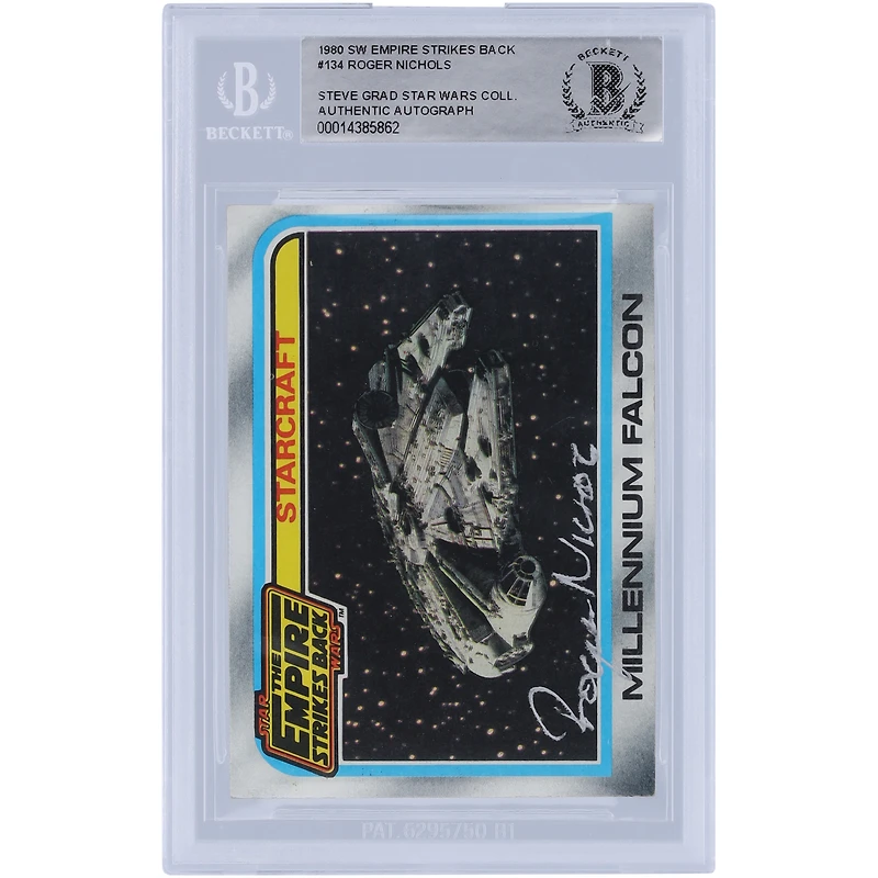 Roger Nichols Star Wars Autographed 1980 Topps The Empire Strikes Back #134 BAS Authenticated Card