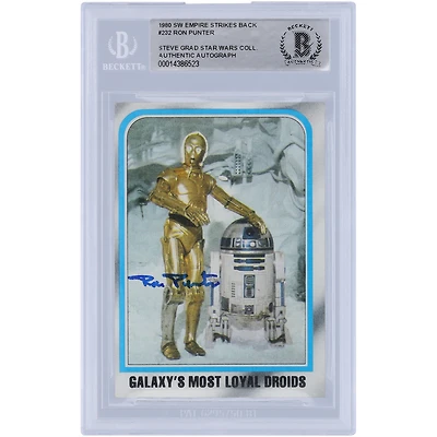 Ron Punter Star Wars Autographed 1980 Topps The Empire Strikes Back #232 BAS Authenticated Card