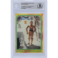 Ron Punter Star Wars Autographed 1980 Topps The Empire Strikes Back #286 BAS Authenticated Card