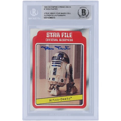 Ron Punter Star Wars Autographed 1980 Topps The Empire Strikes Back #7 BAS Authenticated Card