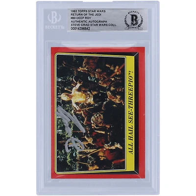 Deep Roy Star Wars Autographed 1983 Topps Return of the Jedi #80 BAS Authenticated Card