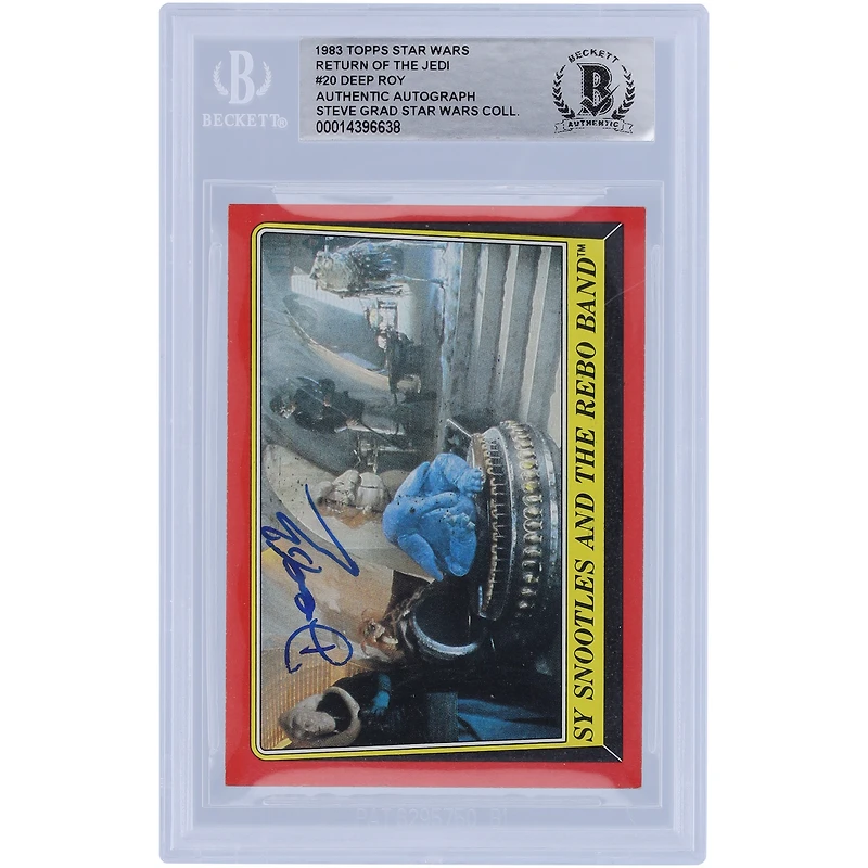 Deep Roy Star Wars Autographed 1983 Topps Return of the Jedi #20 BAS Authenticated Card