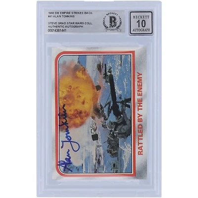 Alan Tomkins Star Wars Autographed 1980 Topps The Empire Strikes Back #41 BAS Authenticated 10 Card