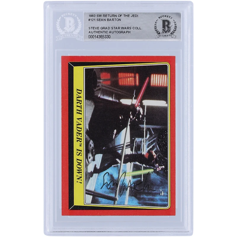Sean Barton Star Wars Autographed 1983 Topps Return of the Jedi #121 BGS Authenticated Card