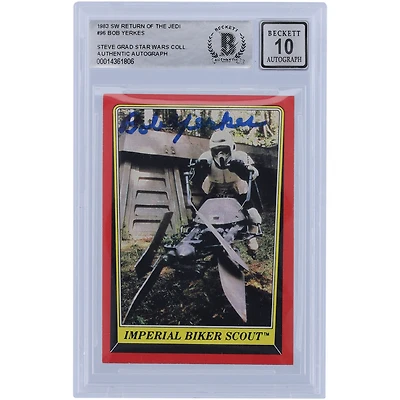 Bob Yerkes Star Wars Autographed 1983 Topps Return of the Jedi #96 BAS Authenticated 10 Card