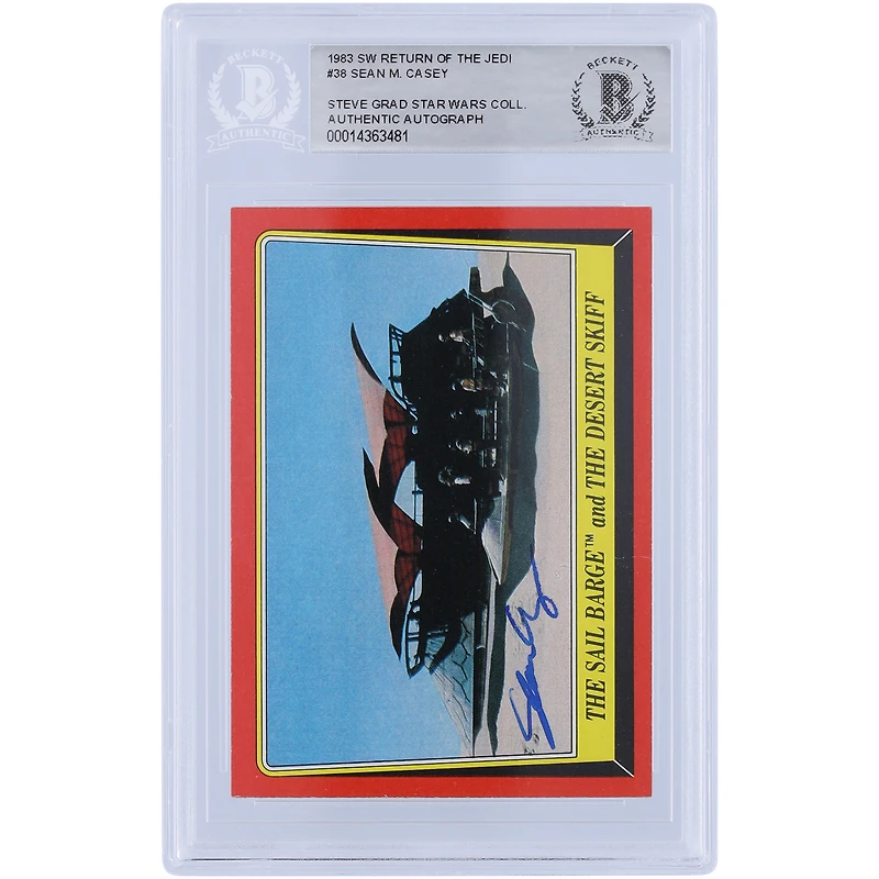 Sean Casey Star Wars Autographed 1983 Topps Return of the Jedi #38 BGS Authenticated Card