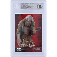 Aidan Cook Star Wars Autographed 2015 Topps The Force Awakens #44 BGS Authenticated Card