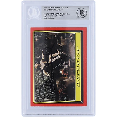 Anthony Daniels Star Wars Autographed 1983 Topps Return of the Jedi C-3PO #83 BGS Authenticated Card