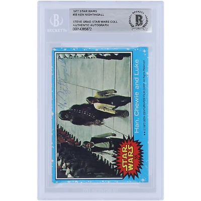 Ken Nightingall Autographed 1977 Topps Star Wars #55 BGS Authenticated Card