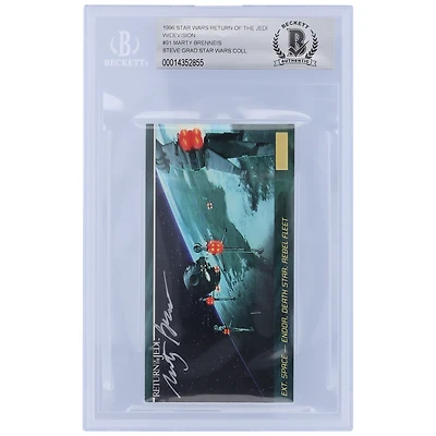 Marty Brenneis Star Wars Autographed 1996 Topps Return of the Jedi Widevision #91 BGS Authenticated 10 Card