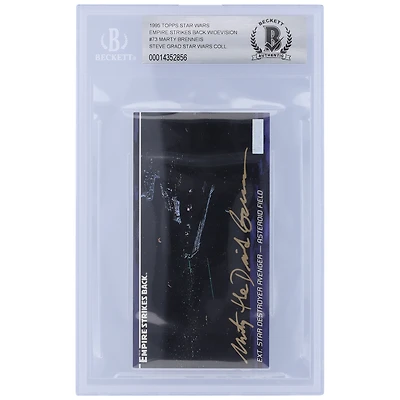 Marty Brenneis Star Wars Autographed 1995 Topps The Empire Strikes Back Widevision #73 BGS Authenticated 10 Card