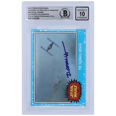 Doug Chiang Star Wars Autographed 2015 Topps Journey To The Force Awakens #99 BGS Authenticated 10 Card