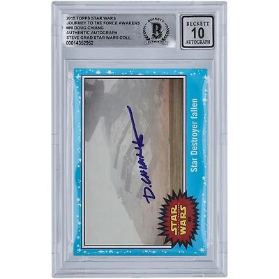 Doug Chiang Star Wars Autographed 2015 Topps Journey To The Force Awakens #89 BGS Authenticated 10 Card