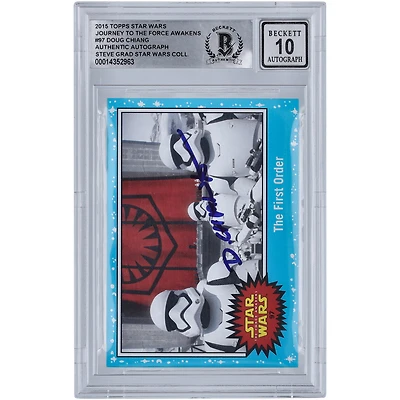 Doug Chiang Star Wars Autographed 2015 Topps Journey To The Force Awakens #97 BGS Authenticated 10 Card