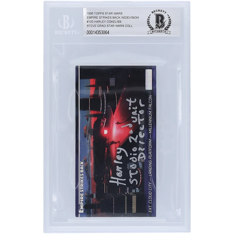 Harley Cokeliss Star Wars Autographed 1995 Topps The Empire Strikes Back Widevision #120 BGS Authenticated 10 Card with "Studio 2nd Unit Director" Inscription