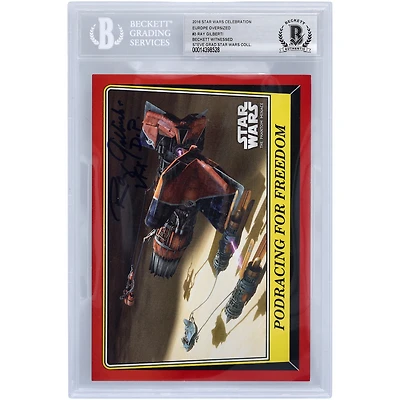 Ray Gilberti Autographed 2016 Topps Star Wars Celebration Europe #3 BGS Authenticated Card with "VFX D.P." Inscription