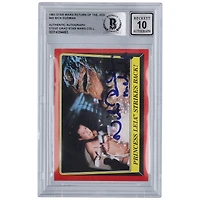 Nick Dudman Star Wars Autographed 1983 Topps Return of the Jedi #45 BGS Authenticated 10 Card with "Make Up" Inscription