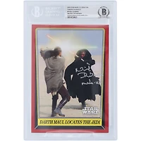 Nick Dudman Autographed 2016 Topps Star Wars Celebration Europe Oversized #4 BGS Authenticated Card with "Make Up" Inscription