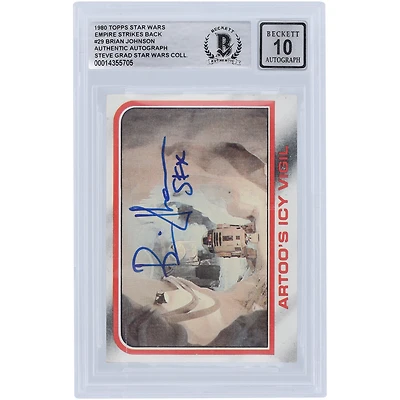 Brian Johnson Star Wars Autographed 1980 Topps The Empire Strikes Back #29 BGS Authenticated 10 Card with "SFX" Inscription