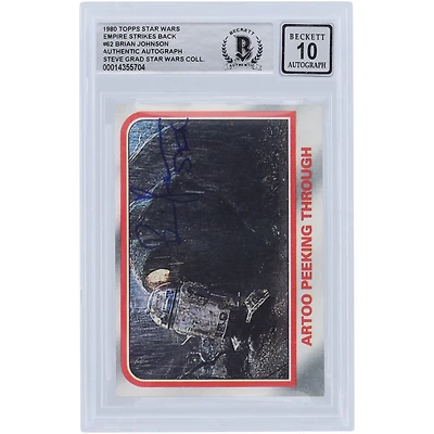 Brian Johnson Star Wars Autographed 1980 Topps The Empire Strikes Back #62 BGS Authenticated 10 Card with "SFX" Inscription