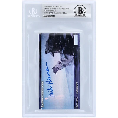 Miki Herman Star Wars Autographed 1995 Topps The Empire Strikes Back Widevision #8 BGS Authenticated 10 Card
