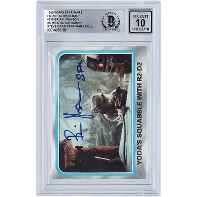 Brian Johnson Star Wars Autographed 1980 Topps The Empire Strikes Back #235 BGS Authenticated 10 Card with "SFX" Inscription