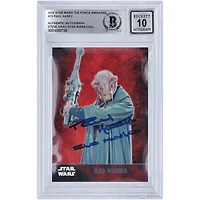 Paul Kasey Star Wars Autographed 2015 Topps The Force Awakens #15 BGS Authenticated 10 Card with "Ilco Munica" Inscription
