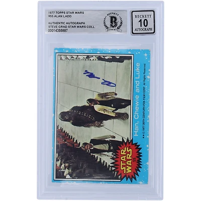 Alan Ladd Jr. Autographed 1977 Topps Star Wars #55 BGS Authenticated 10 Card