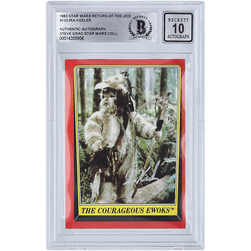 Ira Keeler Star Wars Autographed 1983 Topps Return of the Jedi #103 BGS Authenticated 10 Card