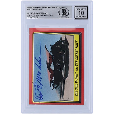 Ted Moehnke Star Wars Autographed 1983 Topps Return of the Jedi #38 BGS Authenticated Card