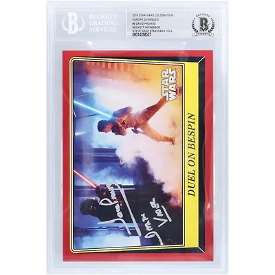 David Prowse Autographed 2016 Topps Star Wars Celebration Europe Oversized #9 BGS Authenticated Card with "Darth Vader" Inscription
