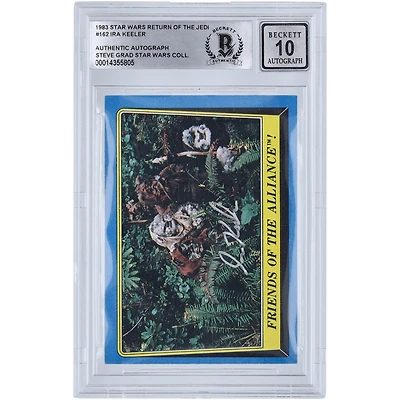 Ira Keeler Star Wars Autographed 1983 Topps Return of the Jedi #162 BGS Authenticated 10 Card