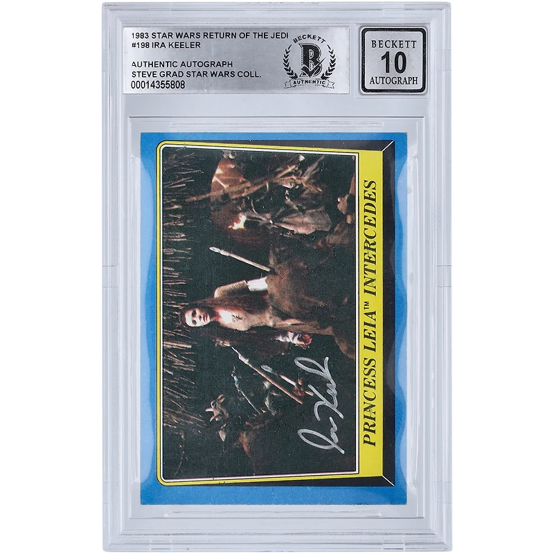 Ira Keeler Star Wars Autographed 1983 Topps Return of the Jedi #198 BGS Authenticated 10 Card