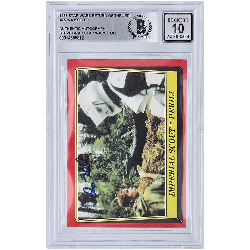 Ira Keeler Star Wars Autographed 1983 Topps Return of the Jedi #75 BGS Authenticated 10 Card