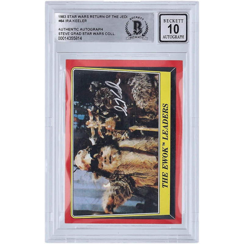 Ira Keeler Star Wars Autographed 1983 Topps Return of the Jedi #84 BGS Authenticated 10 Card