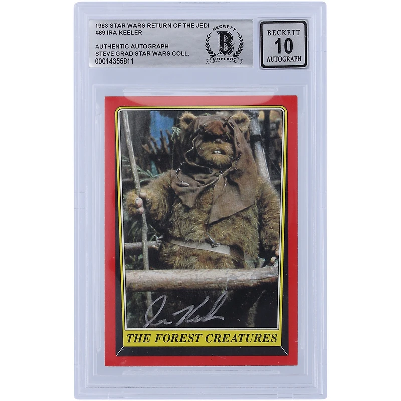 Ira Keeler Star Wars Autographed 1983 Topps Return of the Jedi #89 BGS Authenticated 10 Card