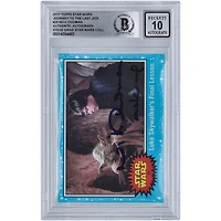Nick Dudman Star Wars Autographed 2017 Topps Journey To The Last Jedi #25 BGS Authenticated 10 Card with "Make Up" Inscription