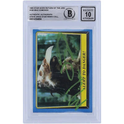Mike Edmonds Star Wars Autographed 1983 Topps Return of the Jedi #168 BGS Authenticated Card