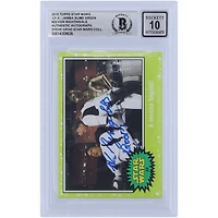 Ken Nightingall Star Wars Autographed 2015 Topps Journey To The Force Awakens Slime Green #32 BGS Authenticated 10 Card with "Boom" Inscription