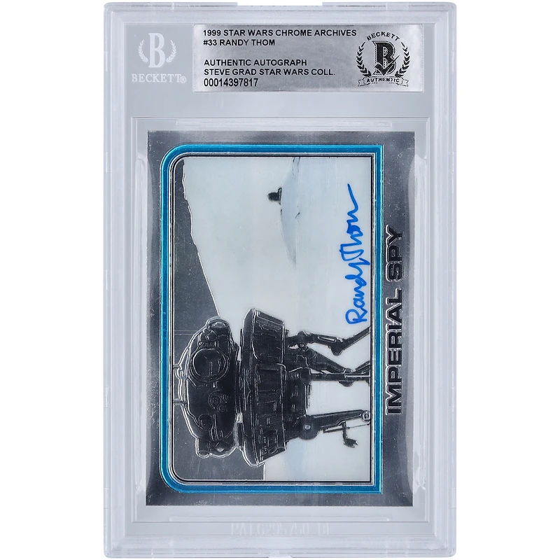Randy Thom Star Wars Autographed 1999 Topps Chrome Archives #33 BGS Authenticated Card