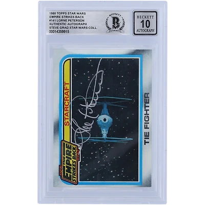 Lorne Peterson Star Wars Autographed 1980 Topps The Empire Strikes Back #141 BGS Authenticated 10 Card
