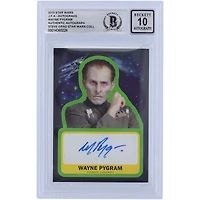 Wayne Pygram Star Wars Autographed 2015 Topps Journey To The Force Awakens #WP BGS Authenticated 10 Card