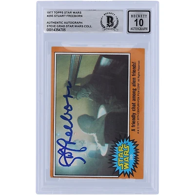 Stuart Freeborn Autographed 1977 Topps Star Wars #293 BGS Authenticated 10 Card