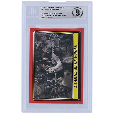 John Schoonraad Autographed 2004 Topps Star Wars Heritage #65 BGS Authenticated Card