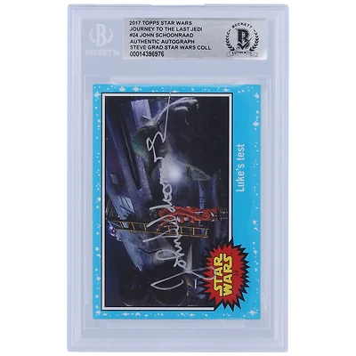 John Schoonraad Star Wars Autographed 2017 Topps Journey To The Last Jedi #24 BGS Authenticated Card